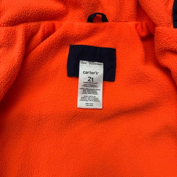 Carter's Navy and Orange Dino Fleece Jacket - Picture 4 of 6